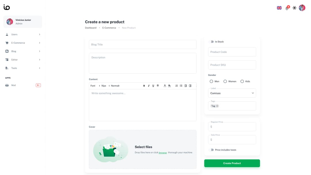 io-dashboard