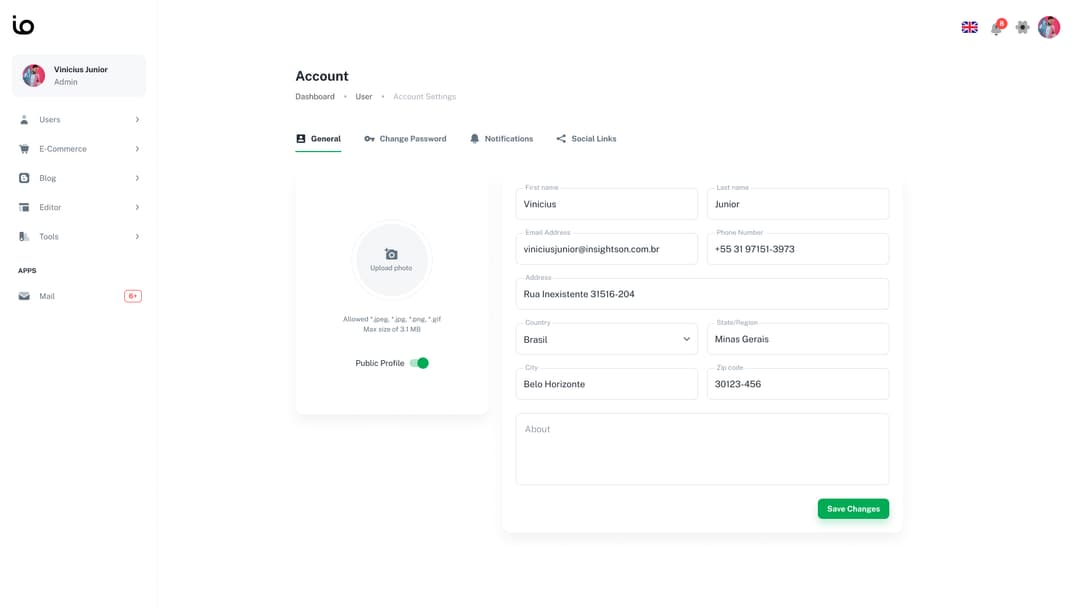 io-dashboard
